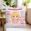 Cute Girl Room Decorative Pillowcase Granddaughter Gift Double-Sided Printed Children'S Bedroom Decorative Cushion Cover Cute Pi
