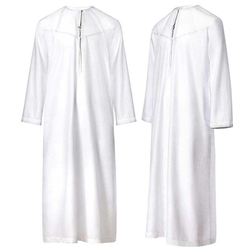 Mens Muslims Ramadans Dress Abaya Party Evening Gown Robe Prayer Garment Shirt