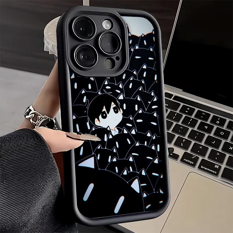 O-Omori Cartoon Game Phone Case for iPhone 16 17 Air 16E 15 Pro Max 14 Plus 13 12 Mini Capa Soft Shell Silicone Funda