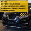 Front Bumper Tow Hook Eye Cover Cap For Nissan Rogue 2017 2018 2019 2020 OE 622A0-6FL0H Only Fit Standard Model