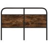 Replacement Headboard Smoked Oak 140 cm Steel and Wood Based Material
