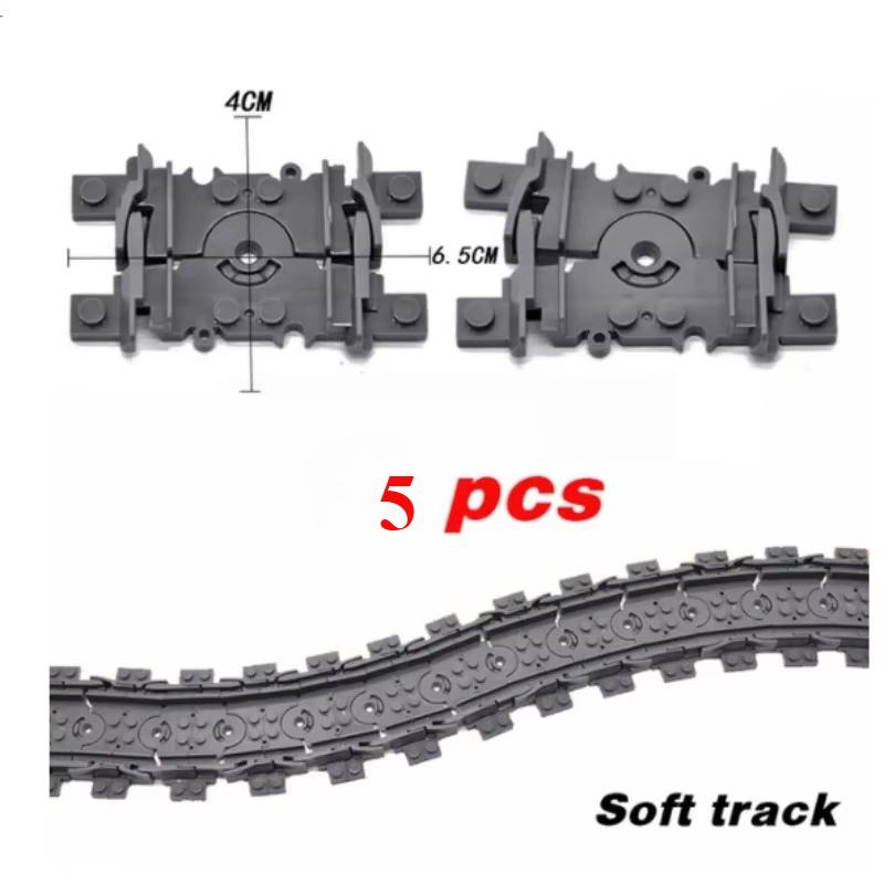 Urban Traffic Train Track Assembly Building Blocks: Branch Tracks Straight Tracks Curved Tracks Flexible Tracks-Boys' Toy Gift