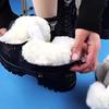 New Women's Velvet Martin Boots Warm Short Boots with Velvet Inner Anti Slip Flat Boots Women's Boots