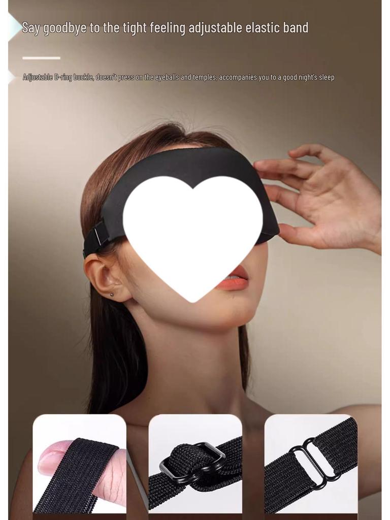 Nasal Wing Memory Foam Blackout Eye Mask for Sleep and Eye Fatigue Relief
