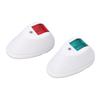 1Pair Yacht Signal Light 3W Boat Navigation Lights Marine Bow Lamps Red Green Light for Sailing DC12V‑24VWhite