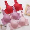 Plus-size Luxury Bra Women's Lace Lace Without Underwire Bra Side-retraction Accessory Breast Adjustable Underwear