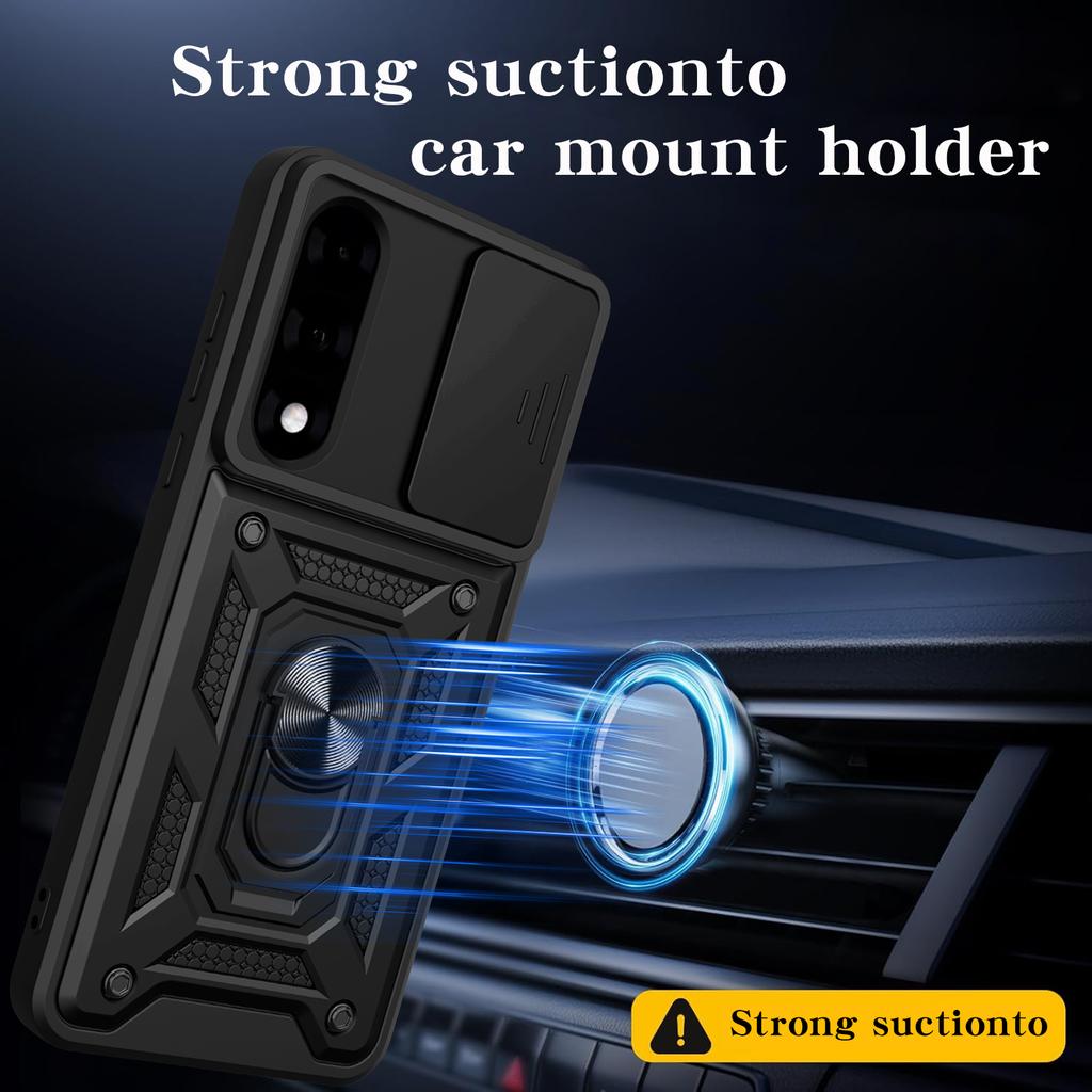 AMORUS For OnePlus Nord 5 5G/Ace 5 Ultra 5 5G Deksel Støtte PC+TPU Telefondeksel med Kameralinse Skyver