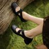 Fashion 2024 New Spring Sheepskin Women Shoes Round Toe Low Heel Women Pumps Mary Jane Shoes for Women Shallow Ballet Leather Shoes