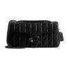 Tabby 33 Quilted Tiger Stripe Push Lock Closure Napa Leather Crossbody Shoulder Bag Large Women Bags Black CP151-V5BLK