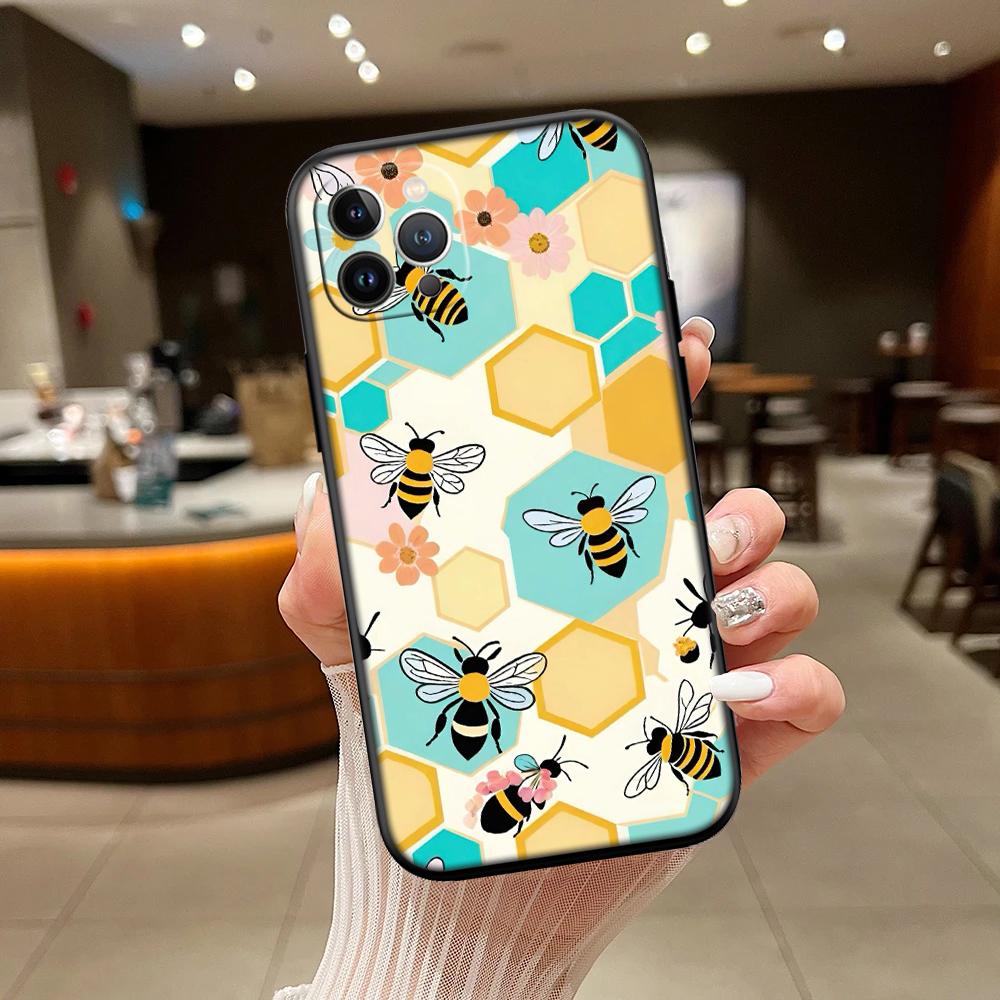 RA3 Art Bees Cartoon New High-End Shell Phone Case for Redmi Note 8 9 Pro Max 9S 9T 9C NFC 8T 8A 10A A4