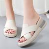 35-40 Summer Women's Large Fashion Solid Color Thick Soled Tall Sandals Anti Slip Slippers Women's Shoes