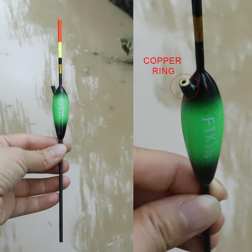 FTK 5pcs/lot Fishing Float Size 1g/2g/3g/4g/5gBarguzinsky Fir Floats Buoy Bobber Fishing Floats Multicolor Fishing Tackle Pesca