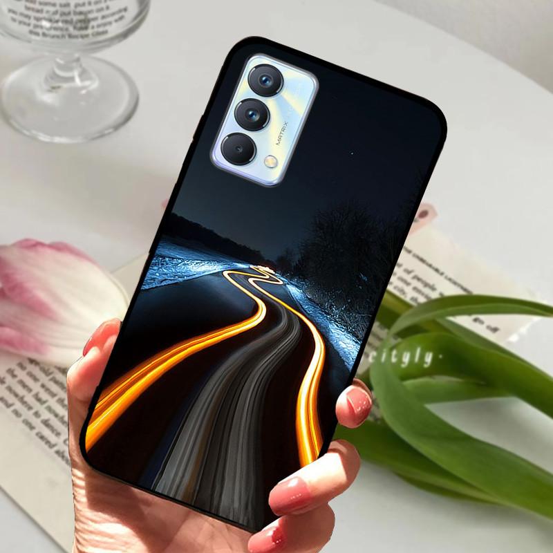For cover Realme GT Master Case Edition Animal Cartoon Soft Silicone Funda for Realme GT Master Explorer Phone Cover Black Coque
