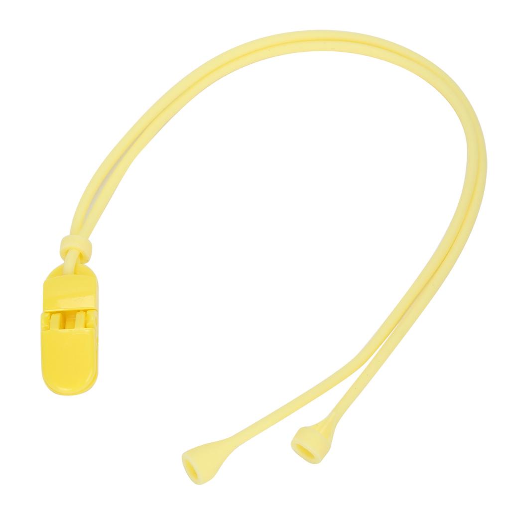Silione AntiLost Lanyard Hearing Aids Holder Strap Protecting Rope for the Elderly(Black )