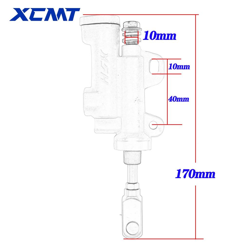 Motorcycle Rear Hydraulic Brake Master Cylinder Pump For Kayo T4 T6 BSE 50cc 70cc 110cc 125cc 150cc 250cc ATV Pit Pro Dirt Bike