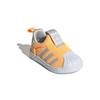Adidas Originals SUPERSTAR 360 Abrasion Resistant Low top Toddler Shoes Orange Yellow Gray Infant And Toddler FV3376