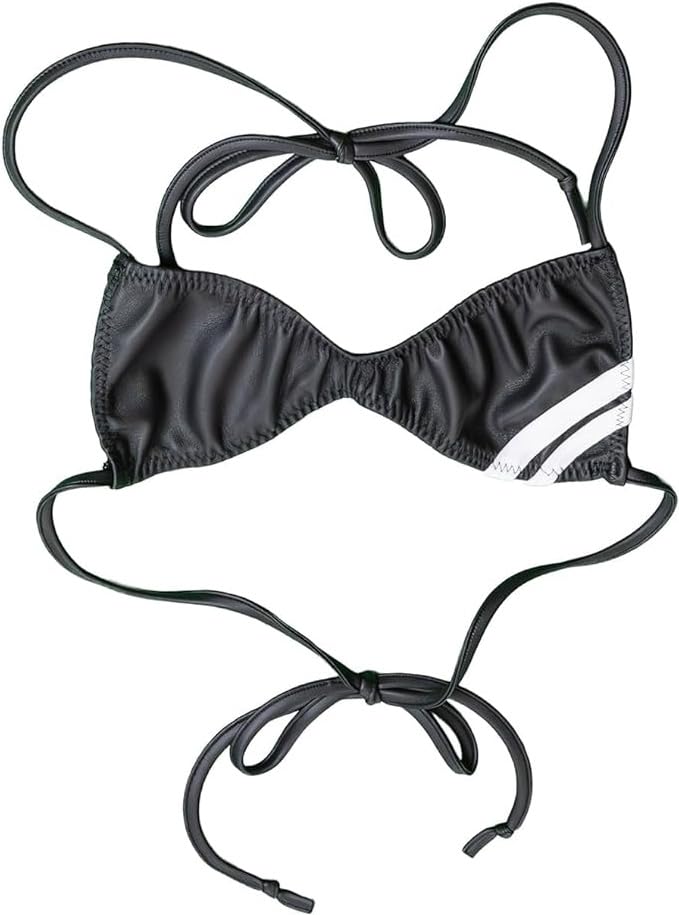 [PredatorRat] Спортивный бюстгальтер Predator Rat с гравировкой и полосками, эластичная кожа, черно-белые полосы