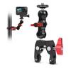 Magischer Gelenkarm mit 1/4in 3/8in Loch Multifunktioneller Kugelkopfschelle Super Clamp Stativhalterung für Kamera Monitor LED-Licht Mikrofon