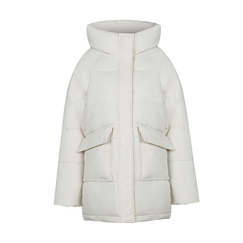 Autumn Winter Thicken Warm Parka Women Casual Sweety Solid Color Big Pocket Loose Short Hooded Coat Jackets Outwear