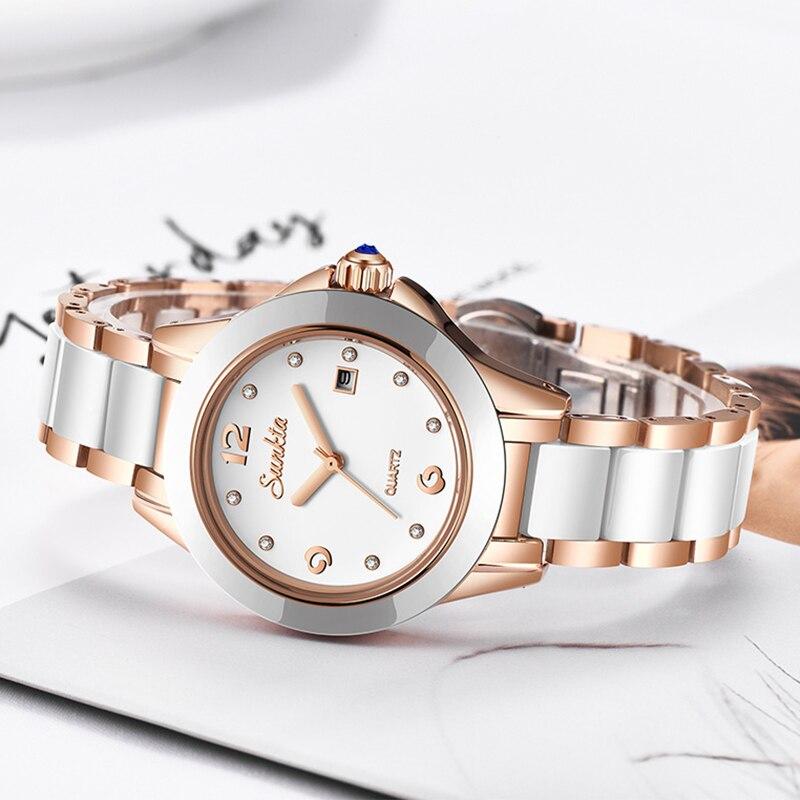 Orologio da Donna alla Moda Oro Rosa Orologi Bracciale da Donna Ragazza Reloj Mujer Nuovo Orologio Creativo Impermeabile Data Ora Donna