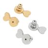 1 Paire de Supports de Boucles d'Oreilles pour Oreilles Tombantes Rehausseurs de Boucles d'Oreilles Plaqué Or Texture Cuivre Adapté aux Boucles d'Oreilles Lourdes Ajustement Sécurisé