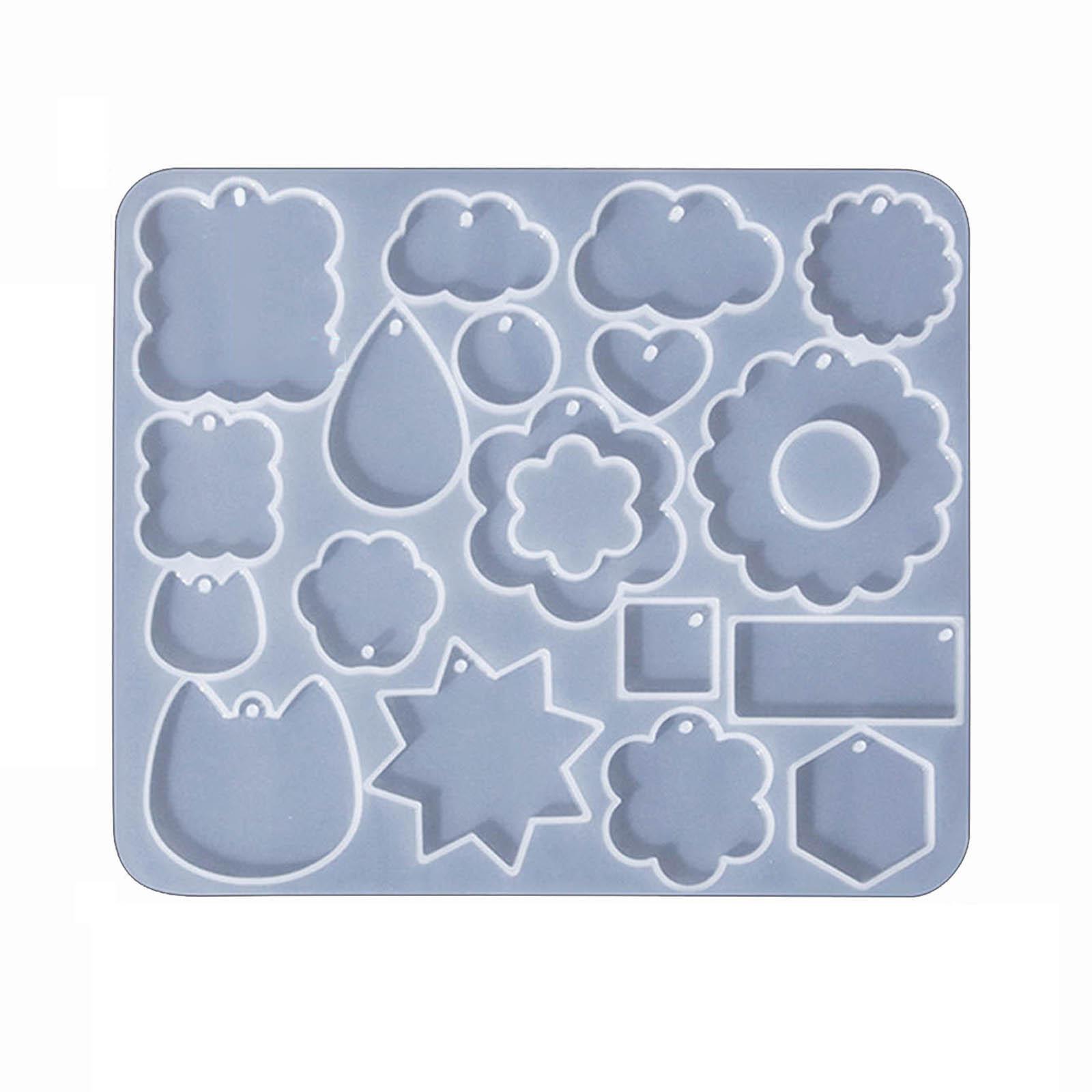 

Earrings Silicone Mold for Making Keychains Jewelery Pendant for Home DIY Molds for Crafting Earrings Pendant Jewelry