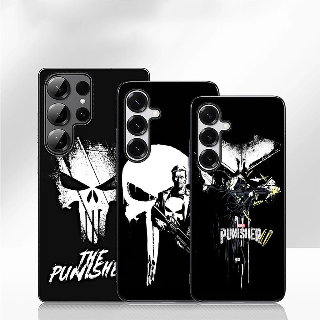 The Marvel Punisher Skull Case for Motorola Moto G54 G05 G24 G55 G75 G9 G85 G15 G57 G86 Power Edge 50 30 Ultra Fusion neo Pro