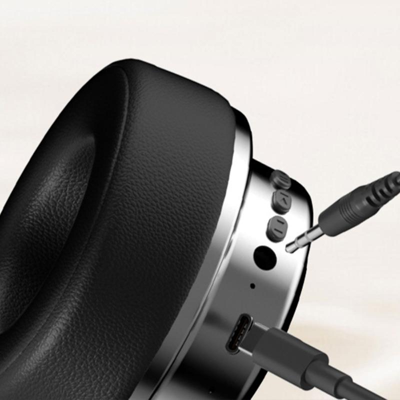 Wireless Bluetooth-compatible Headphone Stereo Over Ear Headphone with Microphone Foldable Headphone for Travel