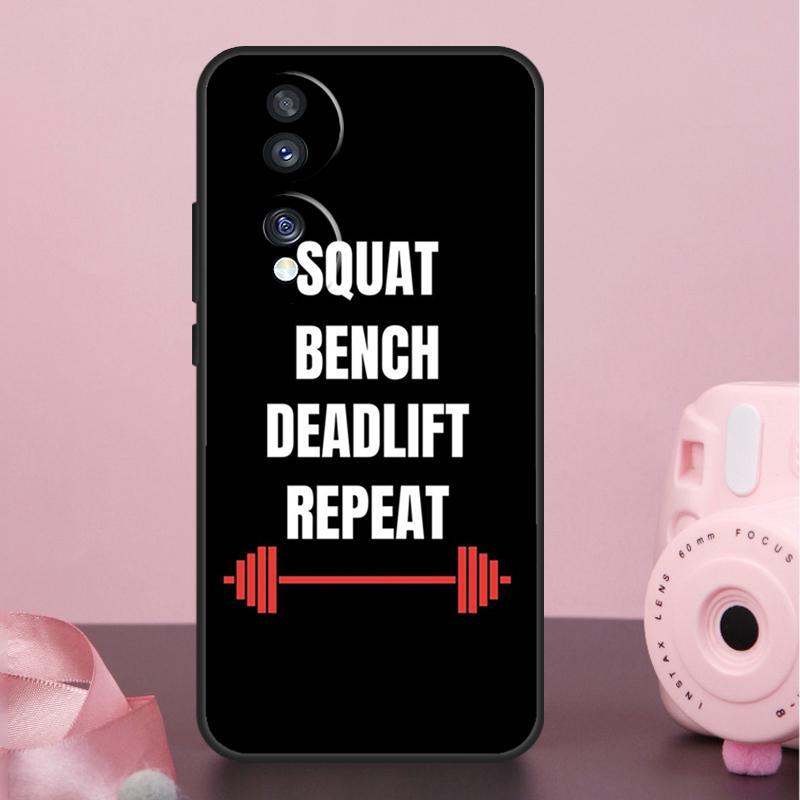 Bodybuilding Gym Fitness Quotes Case For Honor 400 Pro 200 50 70 90 X9a X9b X9c X9d X8b X8c Win Magic 7 Lite 5 6 8 Pro Cover