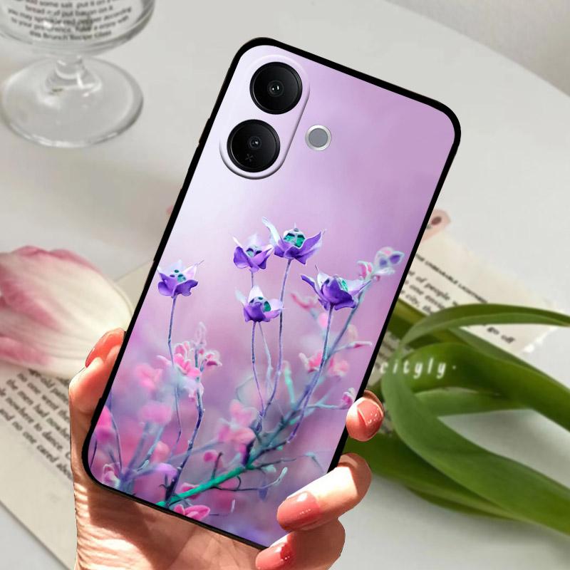 Vivo V60 Lite 5G Telefon Kılıfı İçin Moda Boyama Silikon Yumuşak TPU Kılıf VIVO V 60 LITE İçin Darbeye Dayanıklı Arka Kapak Lens Koruyucu