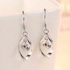 925 Sterling Silver Earrings Inlaid Zircon Women's Simple Pendant Earrings Valentine's Day Anniversary Party Birthday Gift