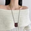 Delicate Design Square Pendant Necklace Adjustable Geometric Necklace  Jewelry Gifts