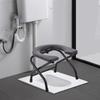 30cm/38cm Shower Chair Heavy Duty Household Portable Elderly Toilet Seat Stainless Steel Toilet Chair Seat