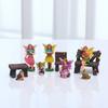 10 Pcs Mini Flower Fairy Figurine Resin Craf Elf Set Miniatures Garden Micro Landscape Potted Decoration Indoor Room Ornaments