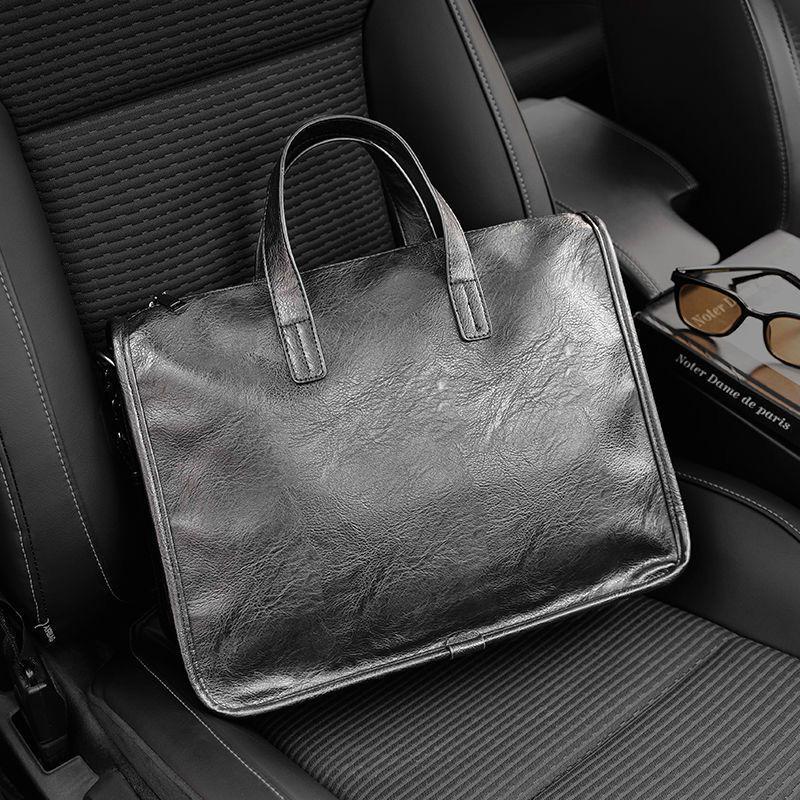 Stylish Men's Business Briefcase: Large-Capacity Handbag & Laptop Shoulder Bag