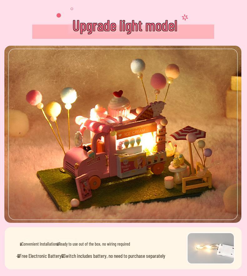 Tianyu DIY Miniature Villa Model Educational Assembly Toy - Creative Birthday Gift for Girls