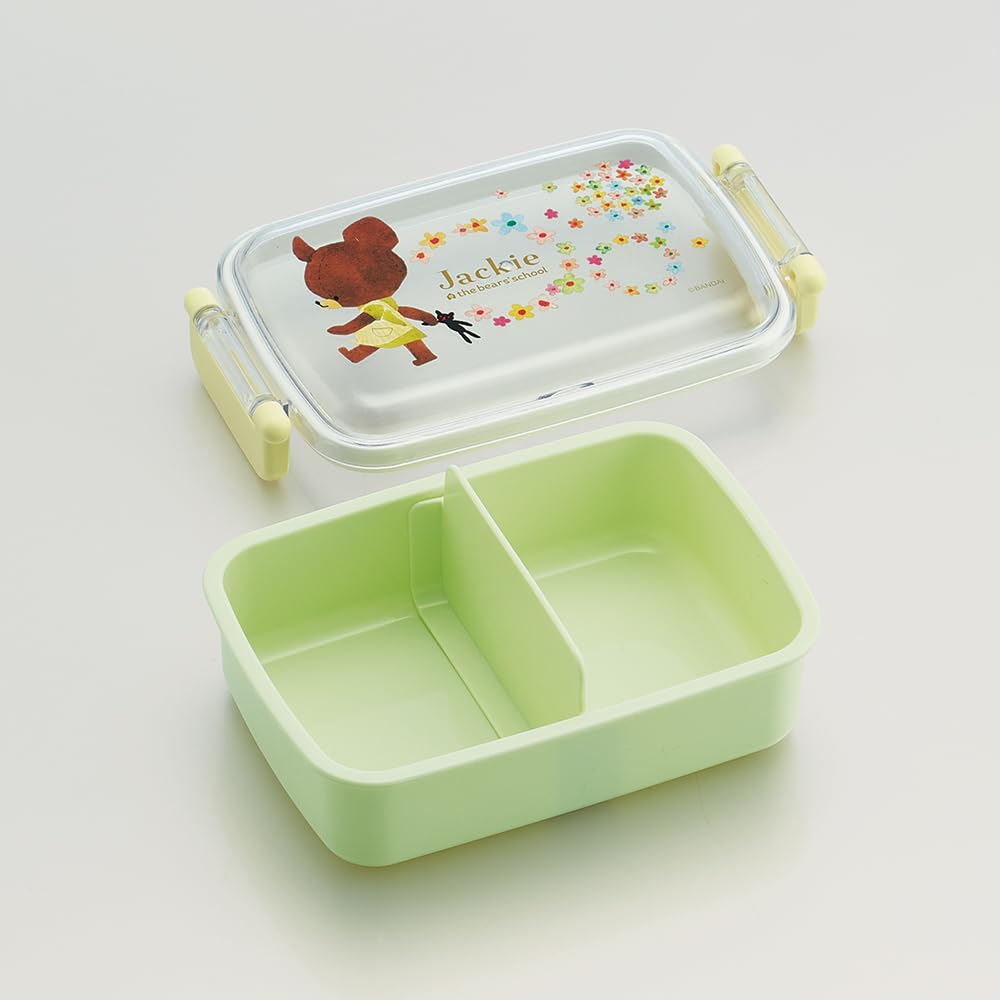 Skater Lunch Single Made in for Girls Kids' Box, Tier, 450ml, Dome-Shaped, Antibacterial, Japan, (The Bears' School)