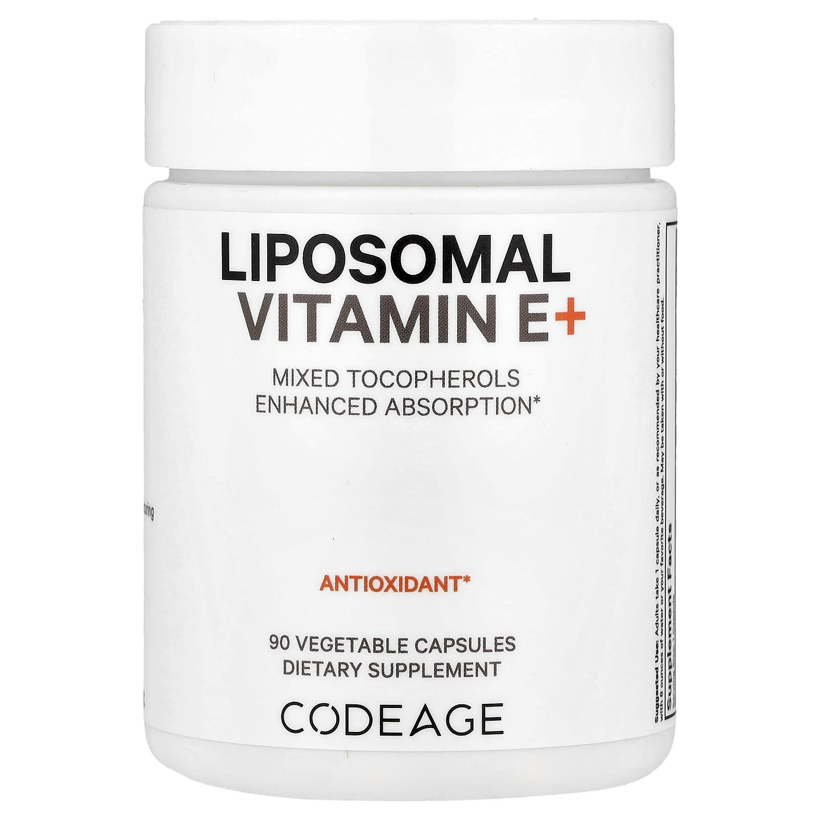 

Liposomal Vitamin E+, Mixed Tocopherols, 90 Capsules