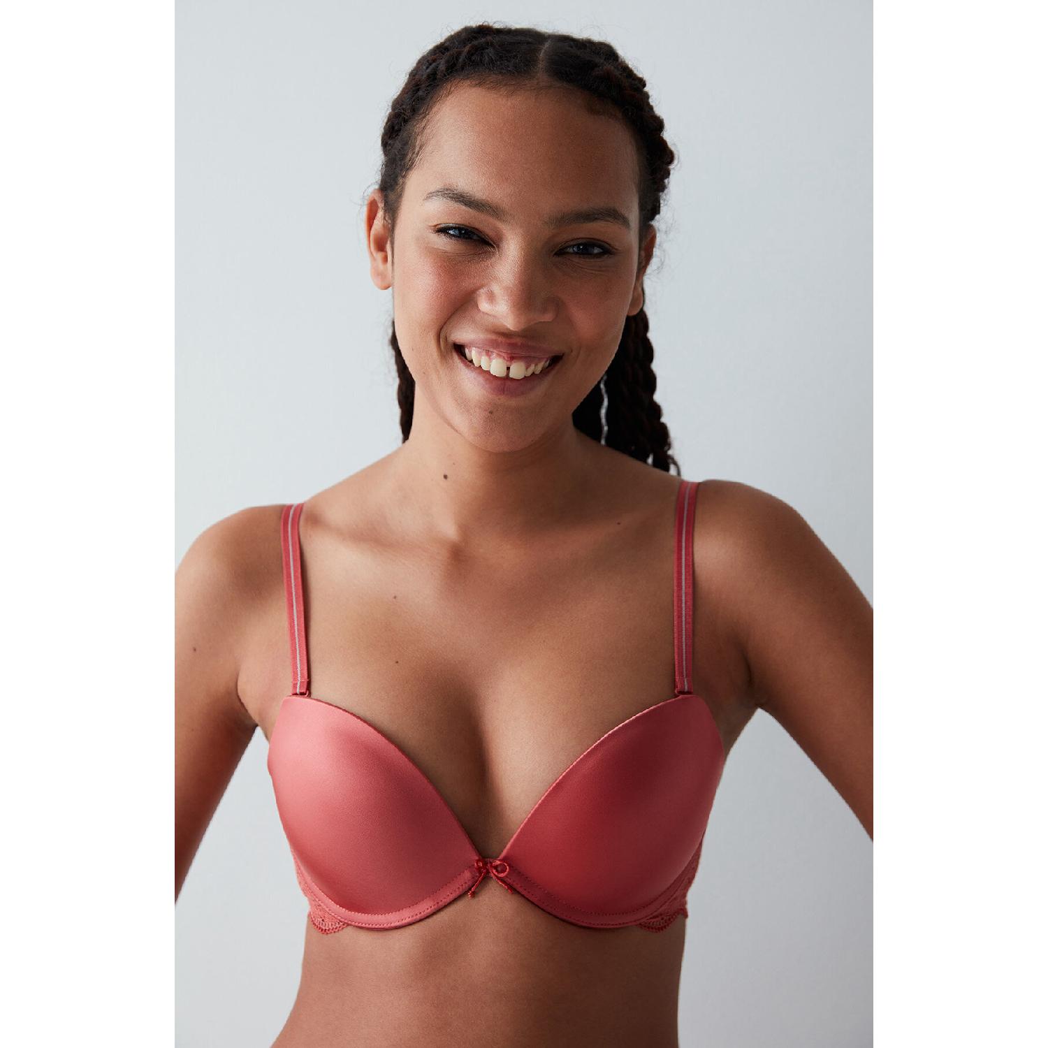 

Wowbra Блестящий красный бюстгальтер 75A