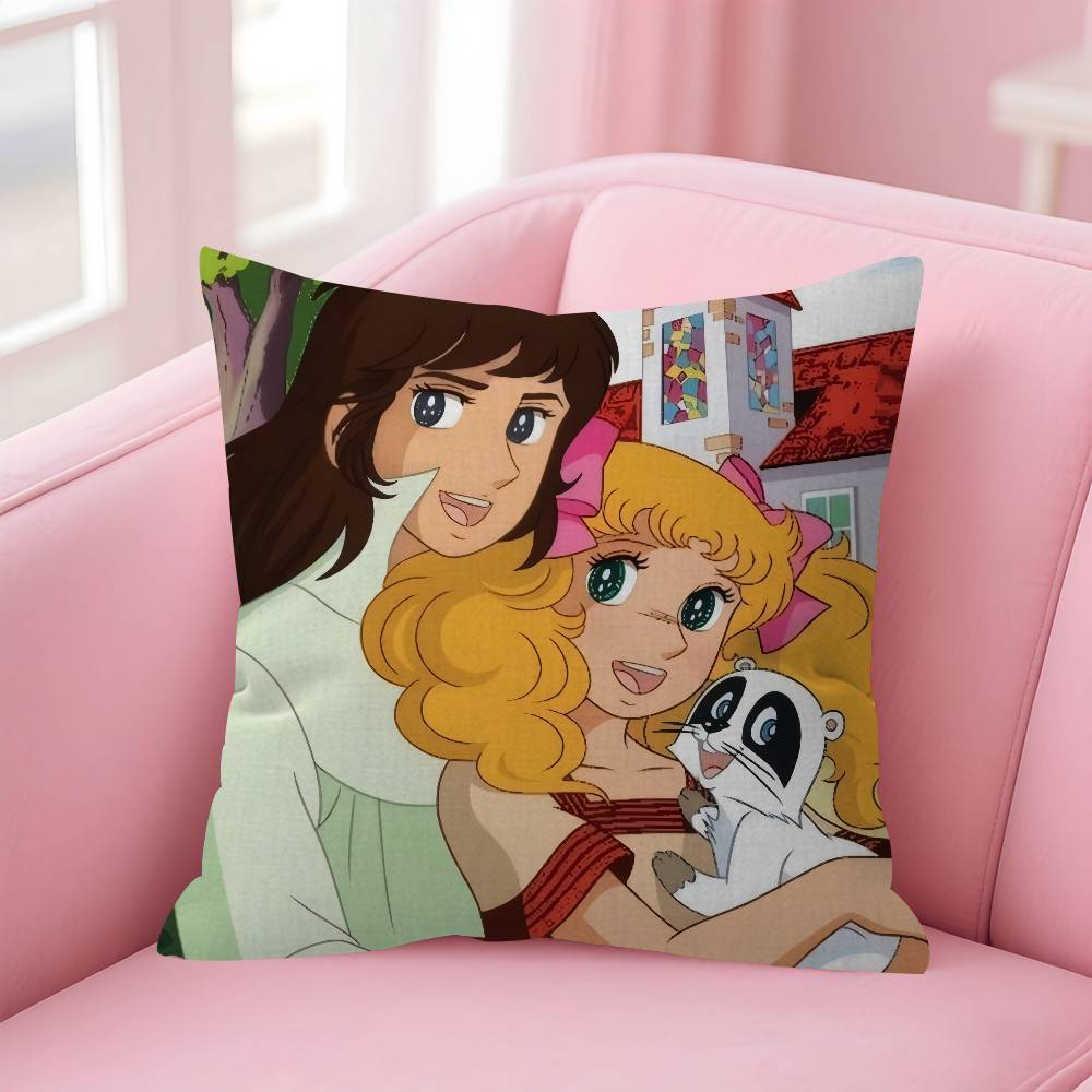 Anime Ccandy cute Candy Cushion Cover Inches Farmhouse Decor Home Throw Pillow Covers for Couch Decorations