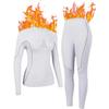 Anfilia Women Ski Thermal Underwear Set Quick Dry Anti-static High Elastic Tight Seamless Warm Base Long Johns