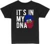 Haiti Flag Fingerprint Its In My DNA T-shirt