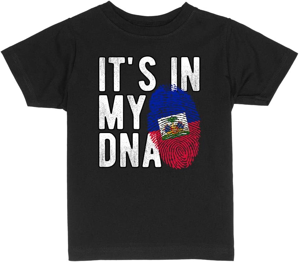 Haiti Flag Fingerprint Its In My DNA T-shirt