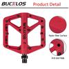 BUCKLOS Bicycle Pedals Sealed Bearing MTB Platform Pedal for Bicycle Mountain Nylon Bike Flat Pedals 9/16'' MTB Road Bike Part
