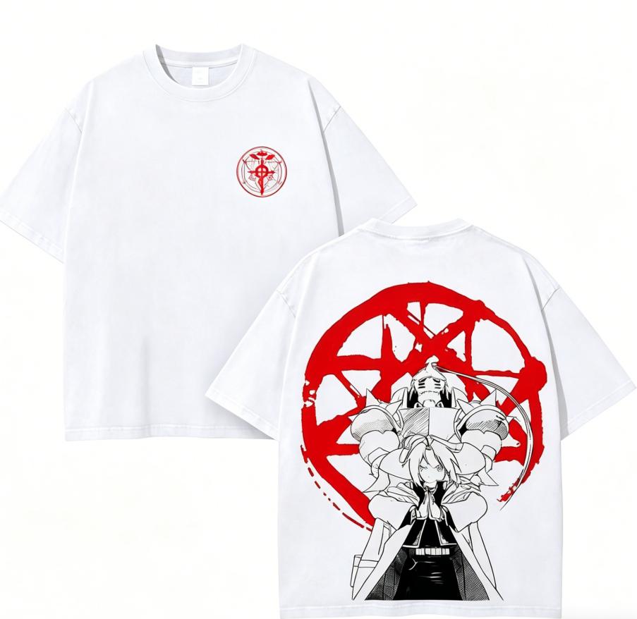 Fullmetal Alchemist Anime Lover T shirt Year round clothing personality Clothes Plus Size Unisex New Model Couples high quality soft