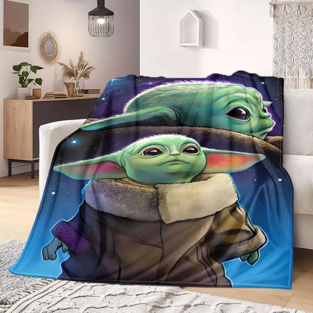 StarWars Flannel Blanket Print Cartoon for Bedrooms Sofas Beds Chairs Picnics Travel Home Decor Gift