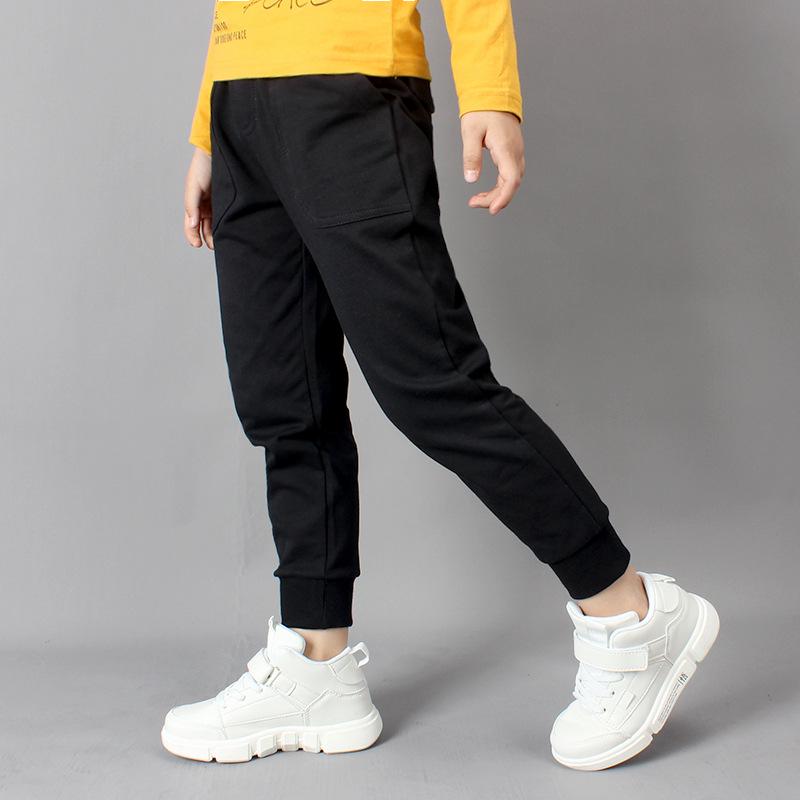 2024 Korean Boys' Cotton Casual Anti-Mosquito Sports Pants for Spring and Autumn