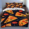 Pizza-themed design. Bedding Duvet cover sets Duvet covers Pillowcases gifts (1 * Duvet Cover 2 * Pillowcases, without duvet insert)