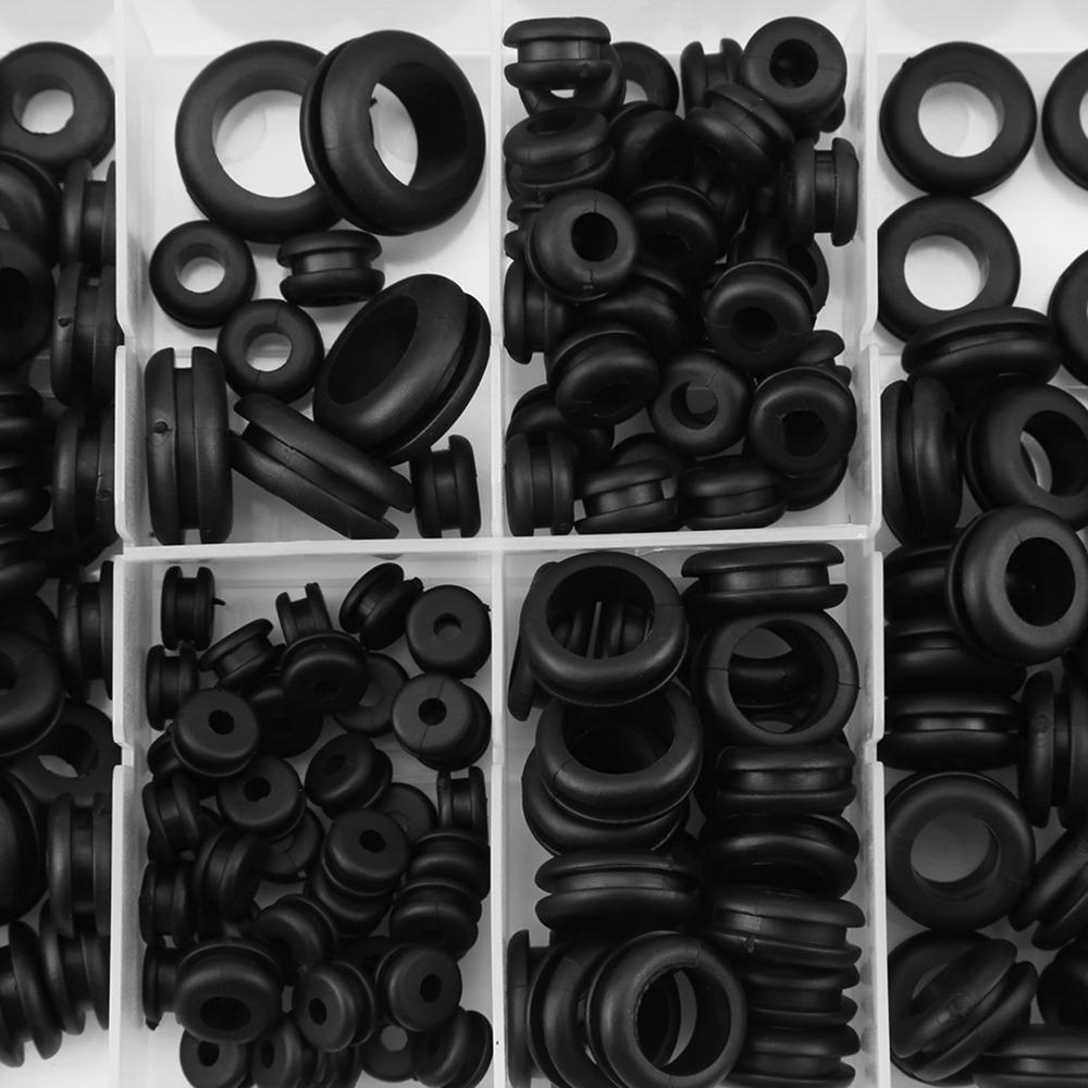180pcs Rubber PVC Electrical Gasket Washer Metric Size Sealing Washers Assortment  Industrial Use