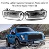 Front Fog Lights Fog Lamp Transparent Plastic Lens Kit Replacement for Ford Raptor F150 04 06